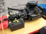 The club engine on display.